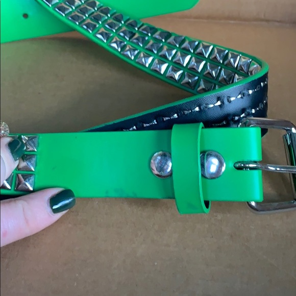 Tilt belt- Green Emo, Pop Punk Belt - Picture 3 of 5